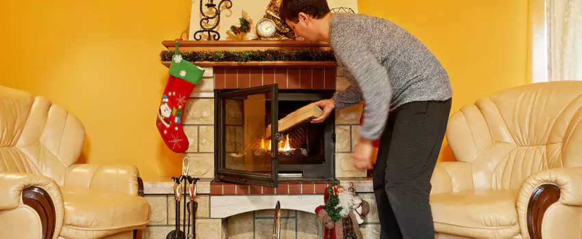 Rusted Metal Fireplace Restoration in Brentwood, Tennessee